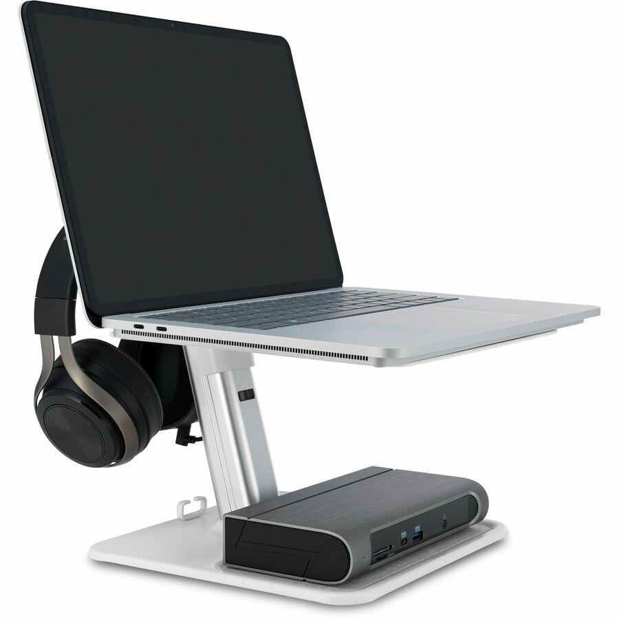 Kensington SmartView Organizing Laptop Riser - Up to 16" Screen Support - Metal, Rubber - White. Picture 2