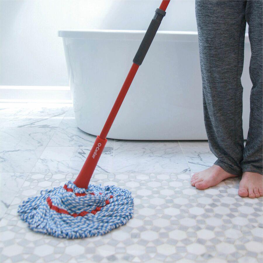 O-Cedar MicroTwist MAX Microfiber Mop - MicroFiber Head - Absorbent, Reusable, Machine Washable, Easy to Use, Comfortable Grip, Refillable - 1 Each - Multi. Picture 2