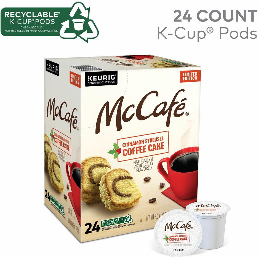 McCafe K-Cup Cinnamon Streusel Cake Coffee - Compatible with Keurig K-Cup Brewer - Light - 24 / Box. Picture 2