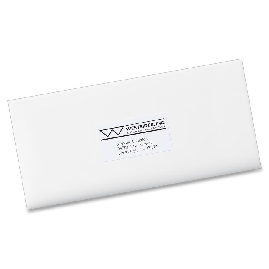 Avery&reg; Copier Address Labels - 1 1/2" Width x 2 13/16" Length - Permanent Adhesive - Rectangle - White - Paper - 21 / Sheet - 100 Total Sheets - 2100 Total Label(s) - 2100 / Box. Picture 2