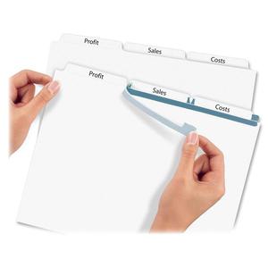 Avery&reg; Print & Apply Clear Label Dividers - Index Maker Easy Apply Label Strip - 15 x Divider(s) - 3 Blank Tab(s) - 3 Tab(s)/Set - 8.5" Divider Width x 11" Divider Length - Letter - 3 Hole Punched. Picture 3
