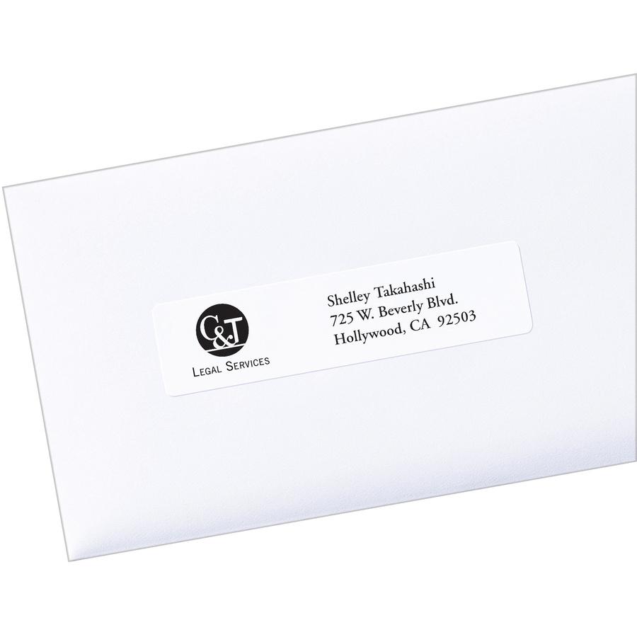 PRES-a-ply White Labels - 1" Width x 4" Length - Permanent Adhesive - Rectangle - Laser, Inkjet - White - Paper - 20 / Sheet - 100 Total Sheets - 2000 Total Label(s) - 2000 / Box. Picture 2