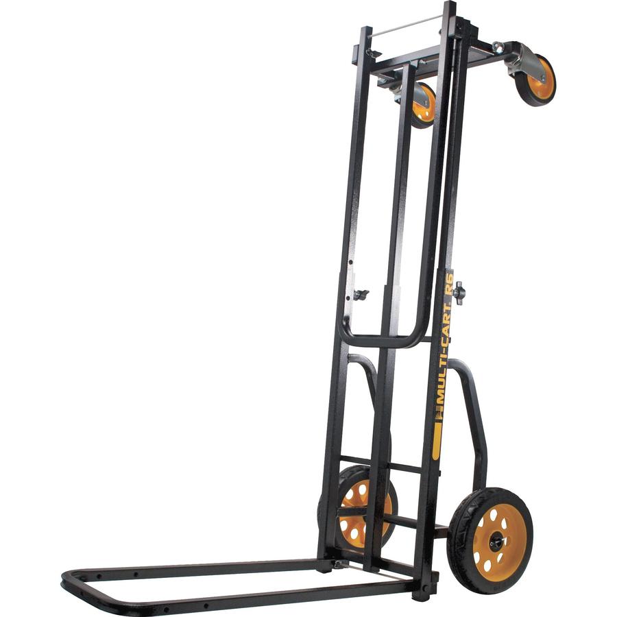 Multi-Cart 8-in-1 Cart - 500 lb Capacity - 4 Casters - 8" , 4" Caster Size - Metal - x 17.5" Width x 42.5" Depth x 33.6" Height - Black - 1 Each. Picture 4