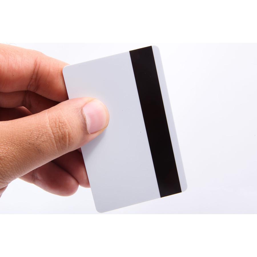 SICURIX PVC ID Card - 2.12" x 3.37" Length - 100 - White. Picture 2