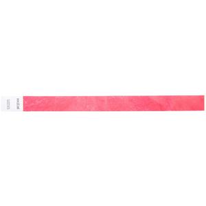 SICURIX Standard Dupont Tyvek Security Wristband - 100 / Pack - 0.8" Height x 10" Width Length - Red - Tyvek. Picture 7