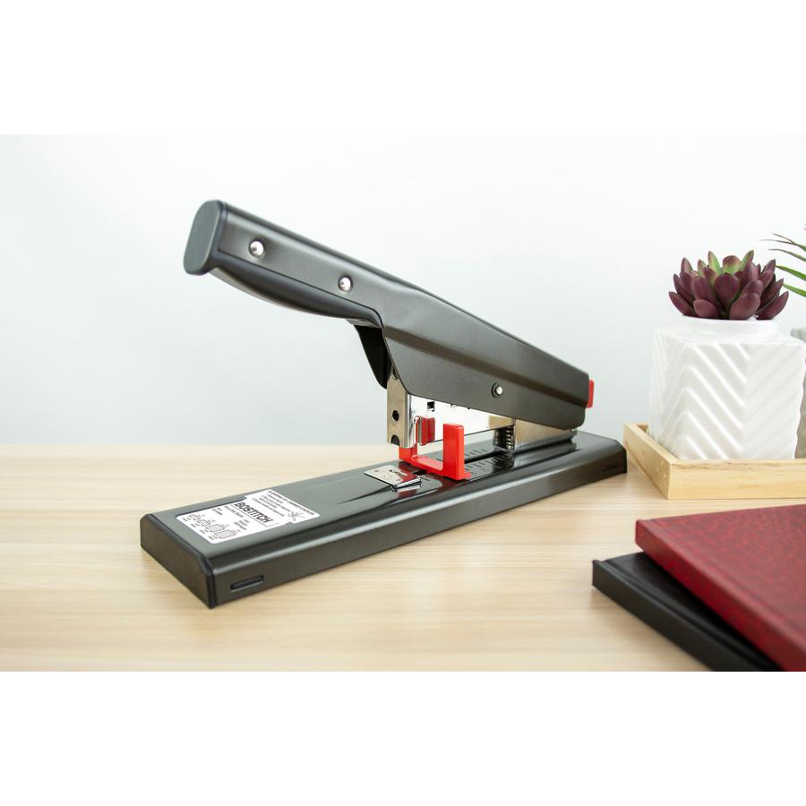 Bostitch Antimicrobial Heavy Duty Stapler - 130 Sheets Capacity - 210 Staple Capacity - Full Strip - 1/4" , 1/2" , 3/8" , 5/8" Staple Size - 1 Each - Black. Picture 2