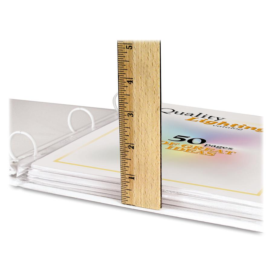 C-Line High Capacity Heavyweight Poly Sheet Protectors - Clear, Top Loading, 11 x 8-1/2, 25/BX, 62020. Picture 4