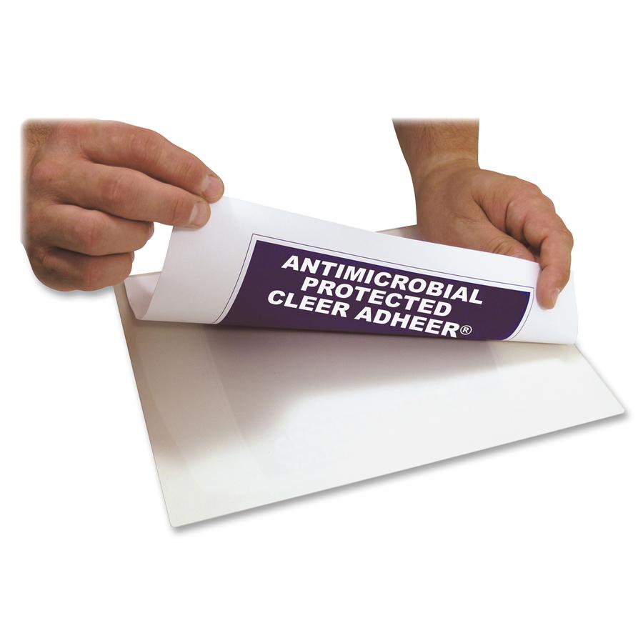 C-Line Cleer Adheer Laminating Sheets with Antimicrobial Protection - Clear, One-Sided, 9 x 12, 50/BX, 65009. Picture 2