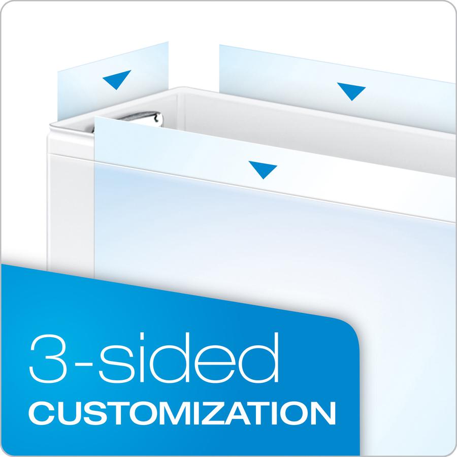 Cardinal EasyOpen ClearVue Locking Round Ring Binder - 1" Binder Capacity - Letter - 8 1/2" x 11" Sheet Size - 200 Sheet Capacity - 1" Spine Width - 3 x Round Ring Fastener(s) - 2 Inside Front & Back . Picture 5