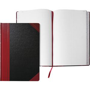 Boorum & Pease Boorum 9 Series Record Rule Account Books - 500 Sheet(s) - Thread Sewn - 8.62" x 14.12" Sheet Size - Red - White Sheet(s) - Blue, Red Print Color - Black, Red Cover - 1 Each. Picture 2