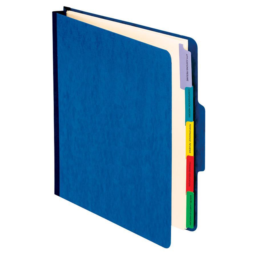 Pendaflex 1/3 Tab Cut Letter Recycled Organizer Folder - 8 1/2" x 11" - 2" Expansion - Center Tab Position - 5 Divider(s) - Blue - 60% Recycled - 1 Each. Picture 2
