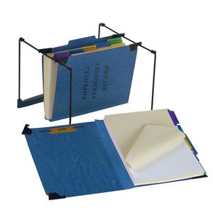 Pendaflex 1/3 Tab Cut Recycled Hanging Folder - 9 1/2" x 11 3/4" - 2" Expansion - 1" Fastener Capacity for Folder - 5 Divider(s) - Pressguard - Blue - 65% Recycled - 1 Each. Picture 2