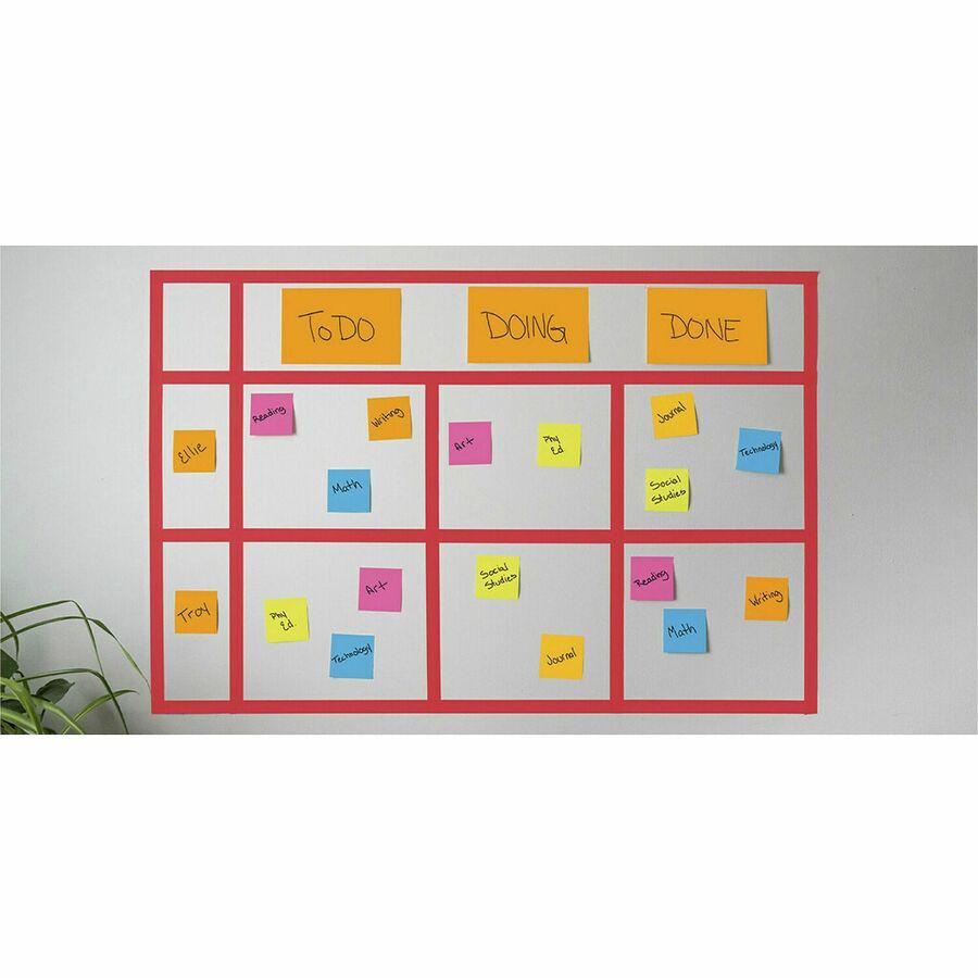 Post-it&reg; Super Sticky Notes - Energy Boost Color Collection - 180 - 6" x 8" - Rectangle - 45 Sheets per Pad - Unruled - Vital Orange, Tropical Pink, Limeade, Blue Paradise - Paper Fibre - Self-adh. Picture 2