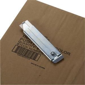 Officemate Single-Sided Razor Blade Carton Cutter - Steel - 4" Length - 12 / Box. Picture 2