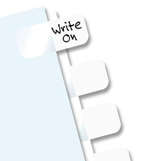 Redi-Tag Permanent Stick Write-On Index Tabs - 416 Write-on Tab(s) - 1" Tab Height x 0.43" Tab Width - Self-adhesive, Permanent - White Plastic Tab(s) - 416 / Pack. Picture 2