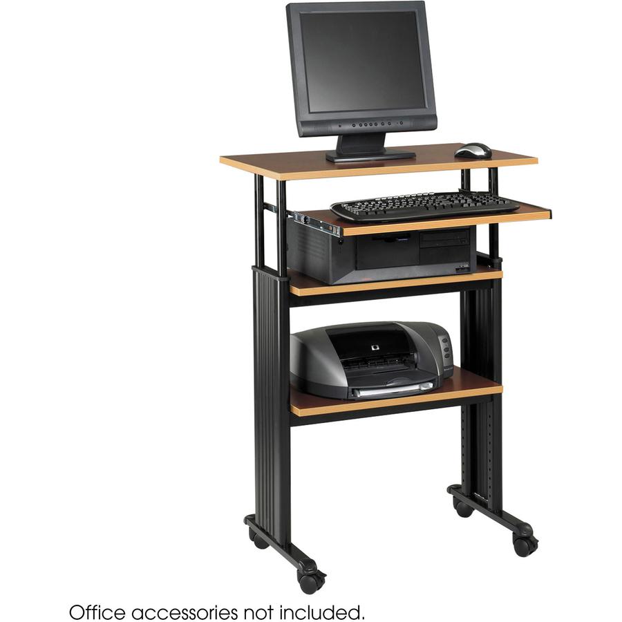 Safco Muv Stand-up Adjustable Height Desk - Rectangle Top - Adjustable Height - 35" to 49" , 1" , 1" , 14" , 14" Adjustment - Assembly Required - Steel - 1 Each. Picture 3