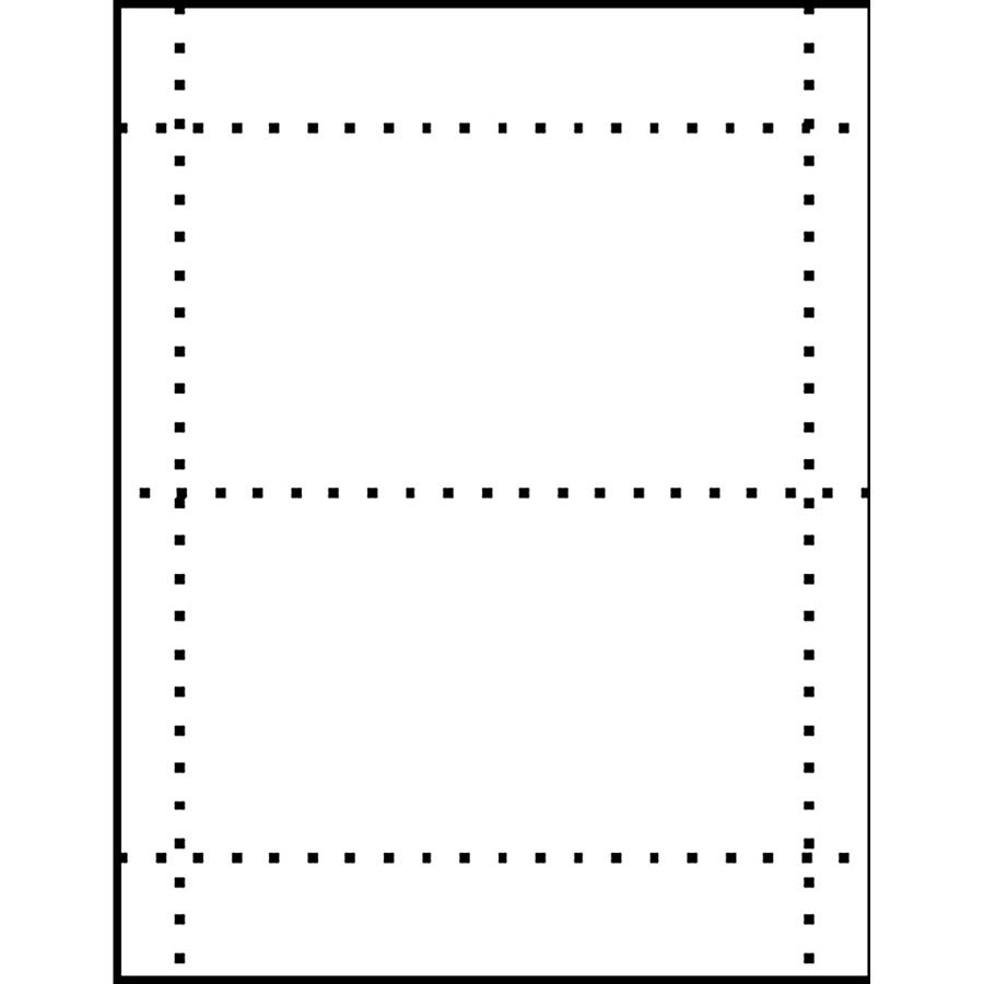 MACO Micro-perforated Laser/Ink Jet Post Cards - 6" x 4" - 100 / Box - Micro Perforated - White. Picture 2