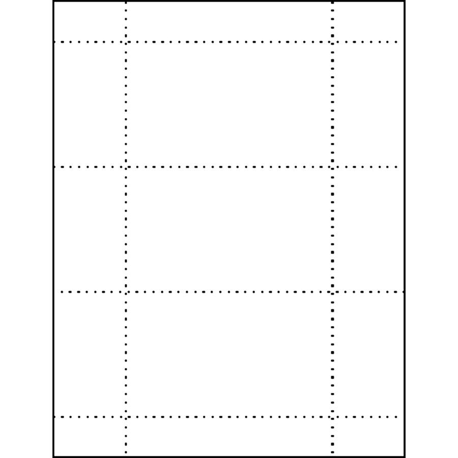 MACO Micro-perforated Laser/Ink Jet Unruled Index Cards - 5" x 3" - 150 / Box - Micro Perforated - White. Picture 4