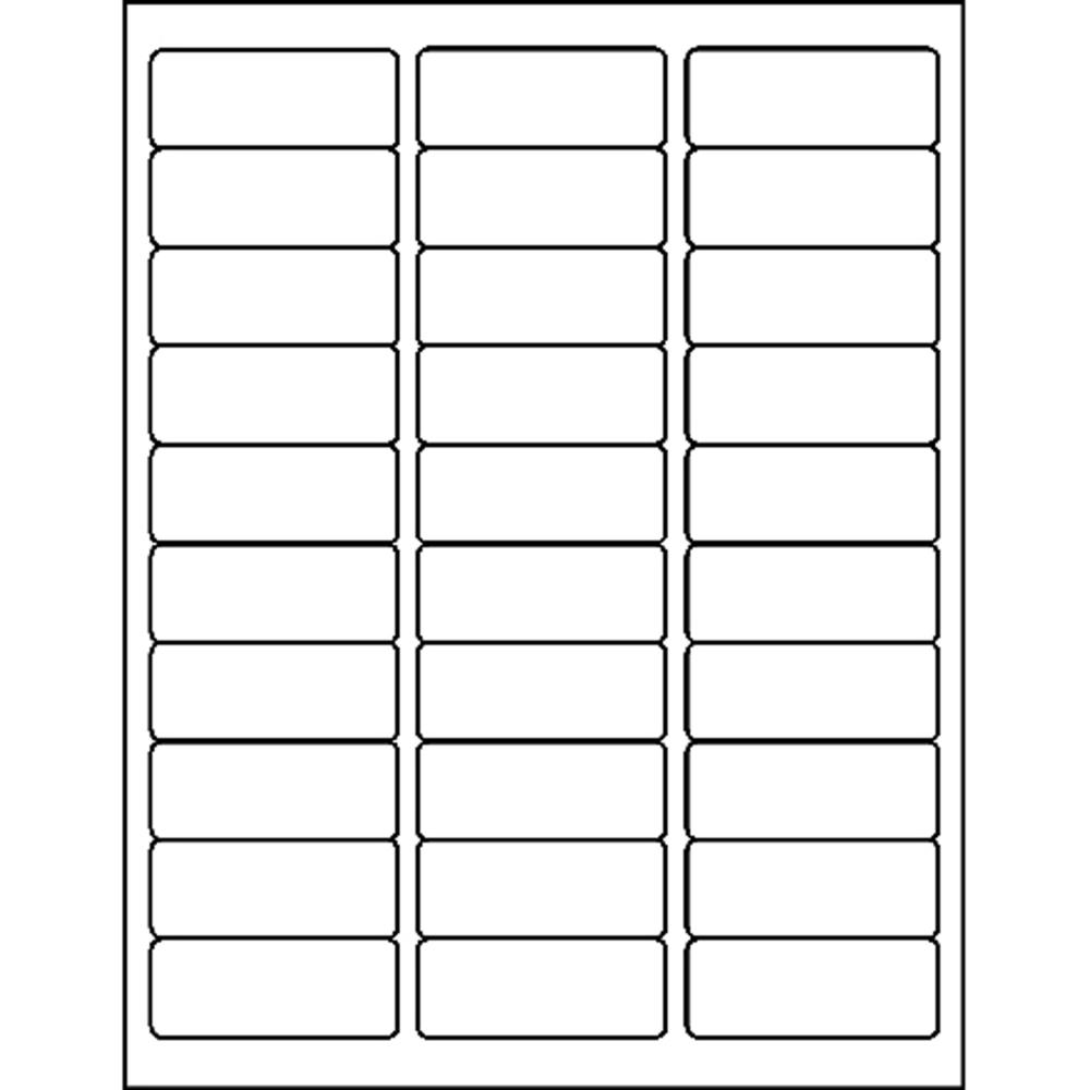 Business Source Mailing Address Labels - 1" Width x 2 3/4" Length - Permanent Adhesive - Rectangle - Laser - Clear - 30 / Sheet - 1500 / Pack - Self-adhesive. Picture 3