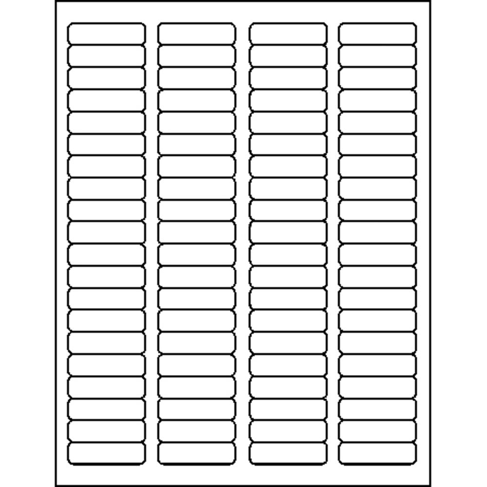 Business Source Clear Return Address Laser Labels - 1/2" Height x 1 3/4" Width - Permanent Adhesive - Rectangle - Laser - Clear - 80 / Sheet - 2000 / Pack - Self-adhesive. Picture 2