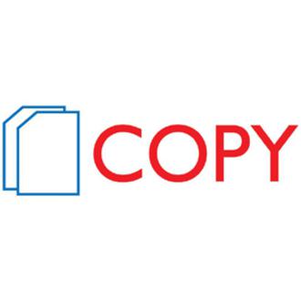 COSCO 2-Color Shutter Stamp - Message Stamp - "COPY" - 0.50" Impression Width - 20000 Impression(s) - Red, Blue - Rubber, Plastic - 1 Each. Picture 2