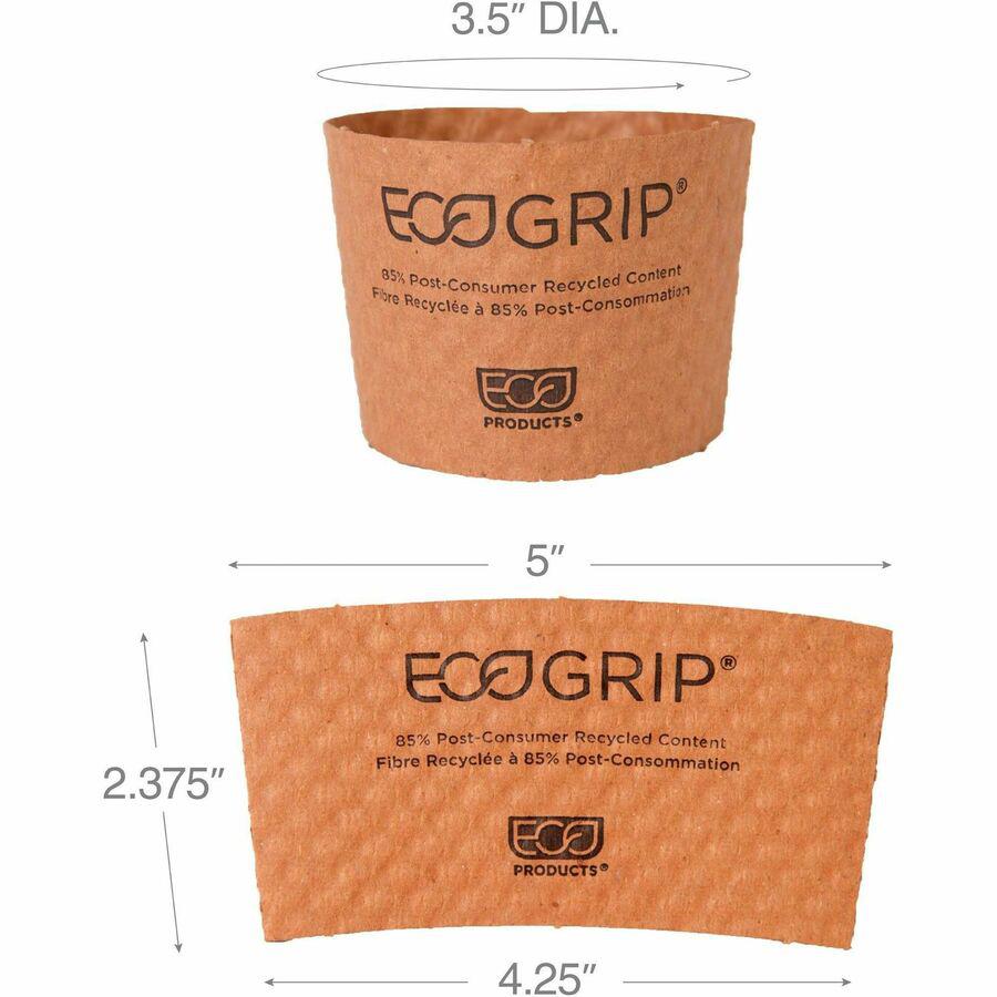 Eco-Products EcoGrip Hot Cup Sleeve - 1300 / Carton - Kraft. Picture 6