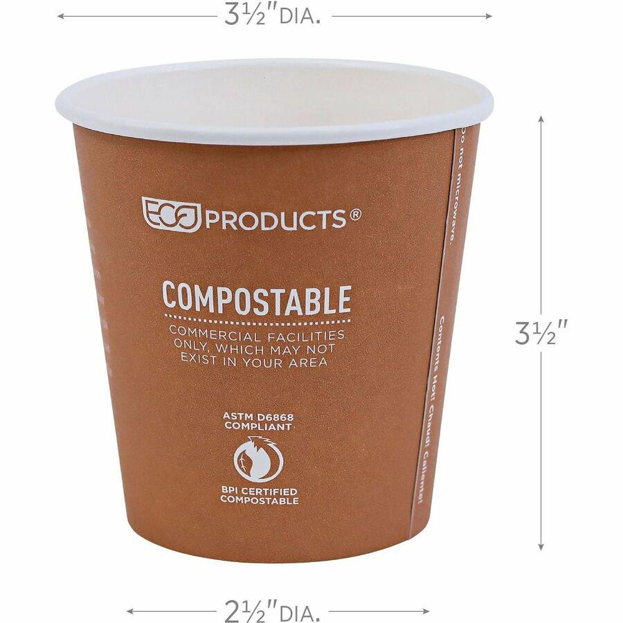 Eco-Products 10 oz World Art Hot Beverage Cups - 50 / Pack - 20 / Carton - Multi - Paper, Resin - Hot Drink. Picture 11