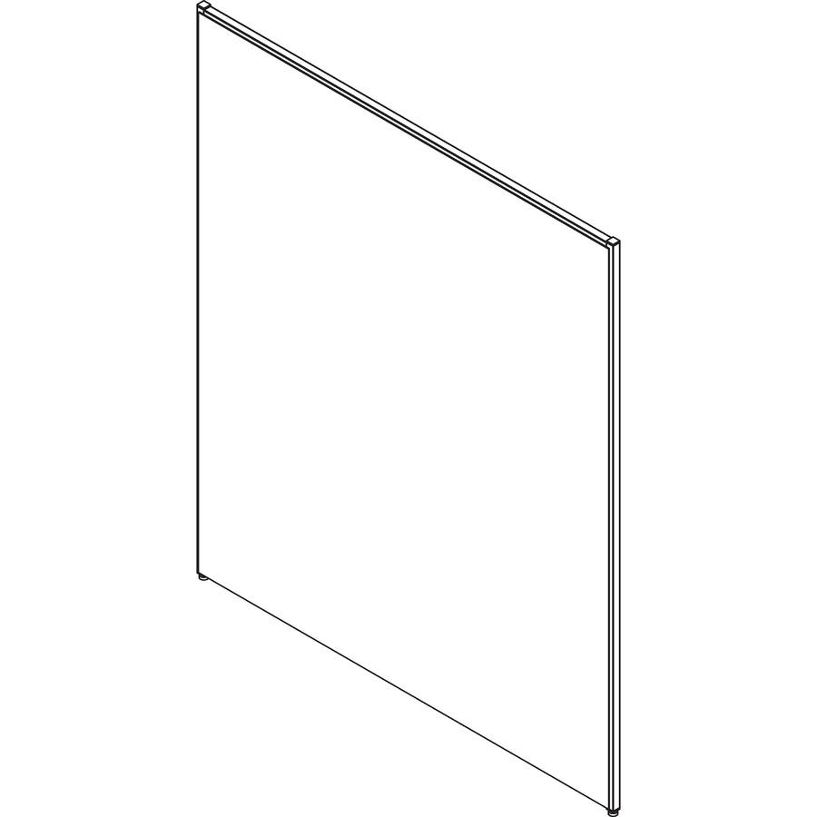 Lorell Panel System Partition Fabric Panel - 60.4" Width x 71" Height - Steel Frame - Gray - 1 Each. Picture 3