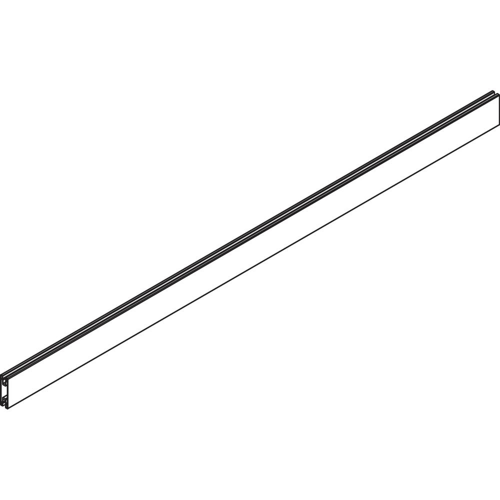 Lorell Single-Wide Horizontal Panel Strip for Adaptable Panel System - 33.1" Width x 0.5" Depth x 1.8" Height - Aluminum - Silver. Picture 2