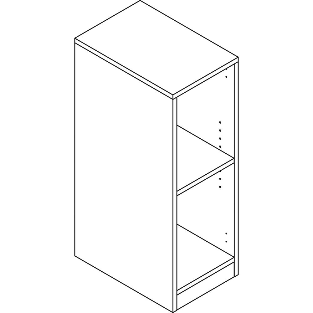 Lorell White Single Cubby/Locker Storage Base - 11.8" Width x 17.8" Depth x 34.4" Height - White. Picture 3