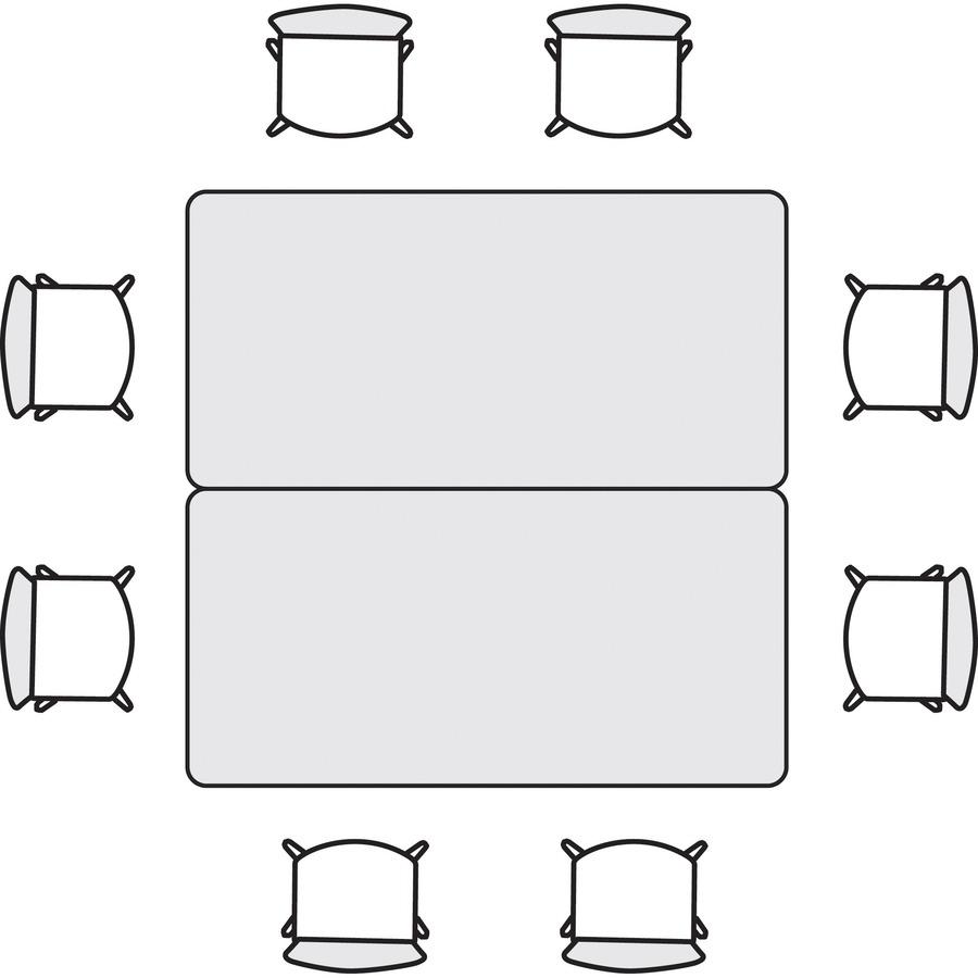 HON Build Series Rectangular Tabletop - Rectangle Top - 25" to 34" Adjustment x 60" Width x 24" Depth - Moroccan. Picture 4
