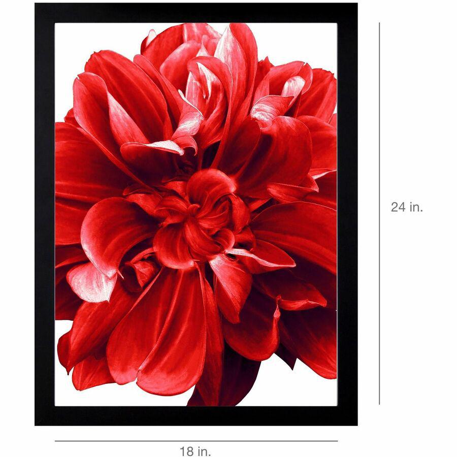Lorell Wide Frame - 18" Frame Size - Rectangle - Horizontal, Vertical - 1 Each - Black. Picture 12