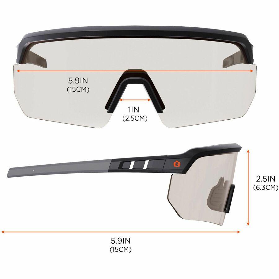 Ergodyne AEGIR Enhanced Anti-Fog Safety Glasses - Recommended for: Eye, Outdoor, Construction, Landscaping, Carpentry, Woodworking, Boating, Skiing, Fishing, Hunting, Shooting, ... - UVA, UVB, UVC, Ul. Picture 10