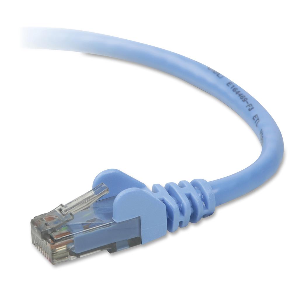 Belkin Cat6 Patch Cable - RJ-45 Male Network - RJ-45 Male Network - 10ft - Blue. Picture 2