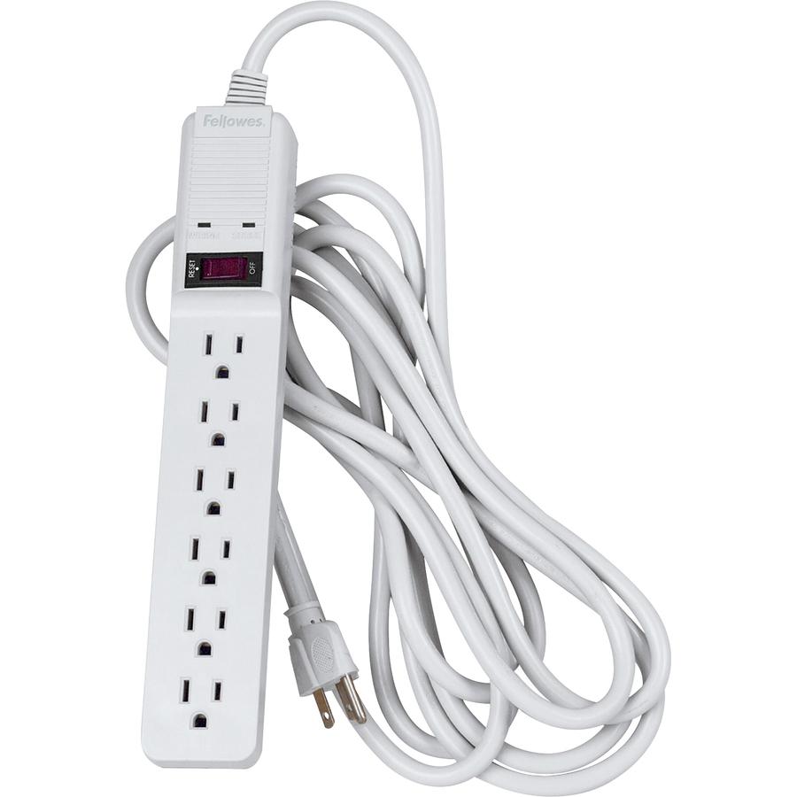 6 Outlet Basic Surge Protector - 6 x AC Power - 450 J. Picture 2