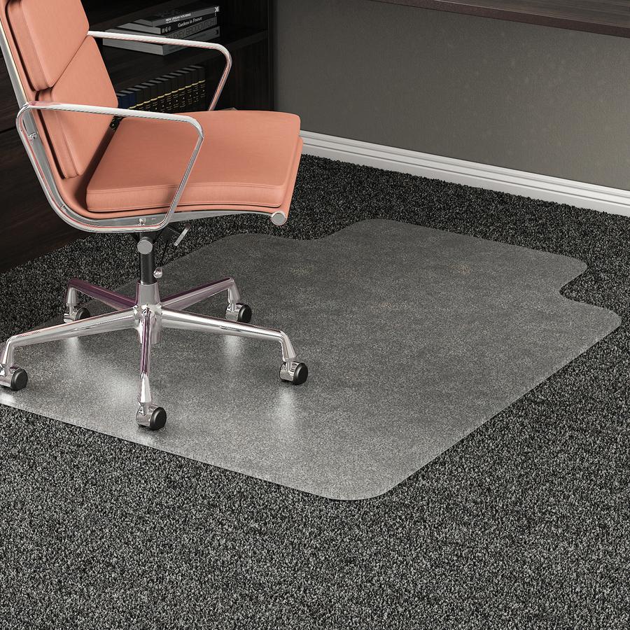 Deflecto RollaMat for Carpet - Carpeted Floor - 53" Length x 45" Width - Vinyl - Clear - 1Each. Picture 14