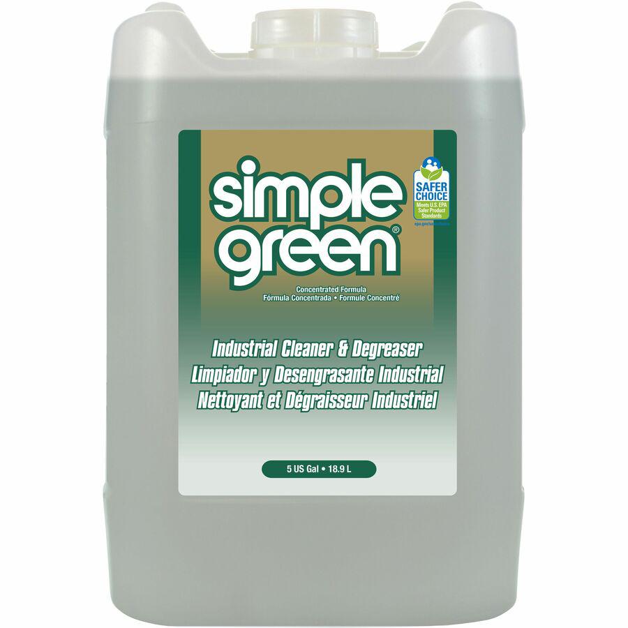 Simple Green Industrial Cleaner/Degreaser - Concentrate Liquid - 640 fl oz (20 quart) - Original Scent - 1 Each - White. Picture 2