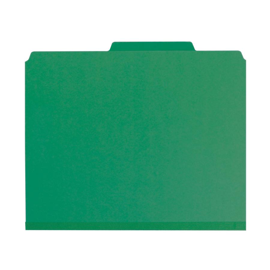 Smead SafeSHIELD 2/5 Tab Cut Letter Recycled Classification Folder - 8 1/2" x 11" - 3" Expansion - 2 x 2S Fastener(s) - 2" Fastener Capacity for Folder - Top Tab Location - Right of Center Tab Positio. Picture 8