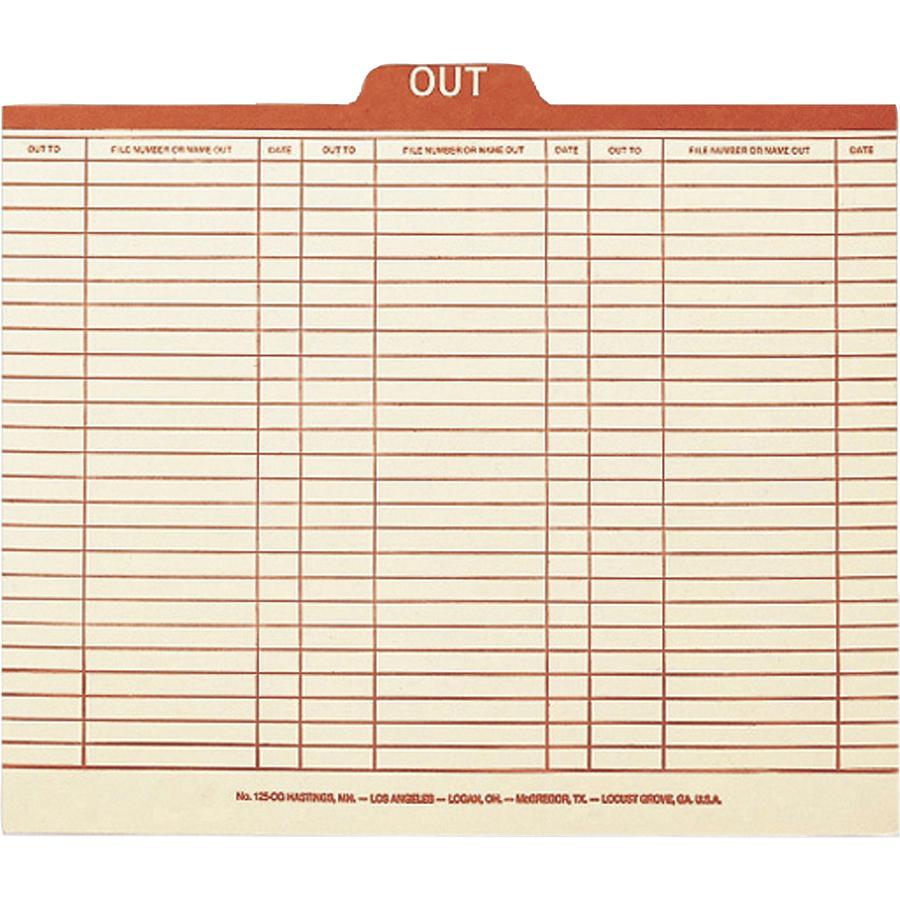 Smead 1/5 Tab Cut Letter Recycled Top Tab File Folder - 8 1/2" x 11" - Center Tab Position - Manila - Manila - 10% Recycled - 100 / Box. Picture 6
