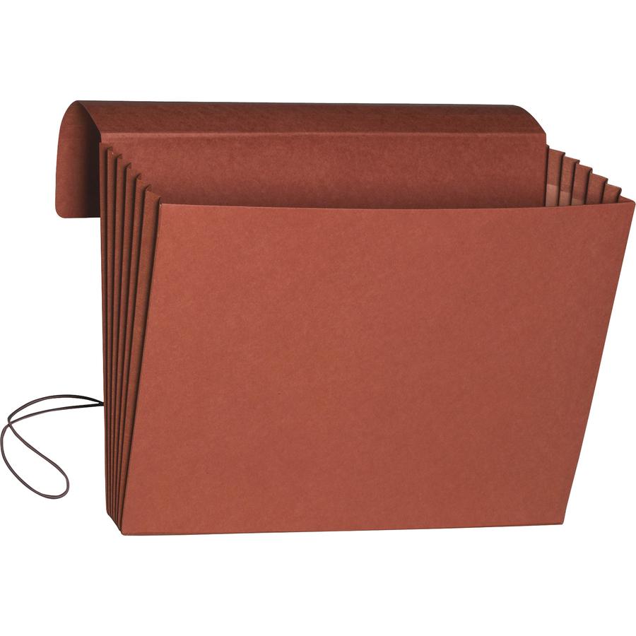Smead Legal Recycled File Wallet - 8 1/2" x 14" - 5 1/4" Expansion - Redrope - Redrope - 30% Recycled - 10 / Box. Picture 5