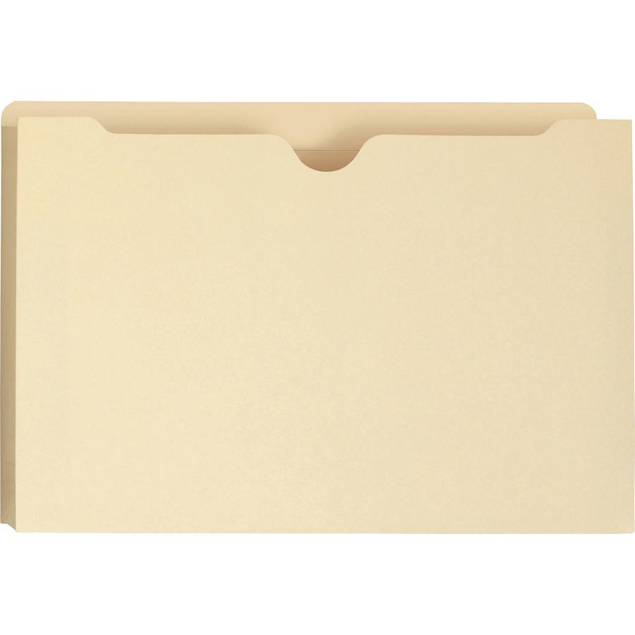 Smead Legal Recycled File Jacket - 8 1/2" x 14" - 2" Expansion - Manila - 10% Recycled - 50 / Box. Picture 10