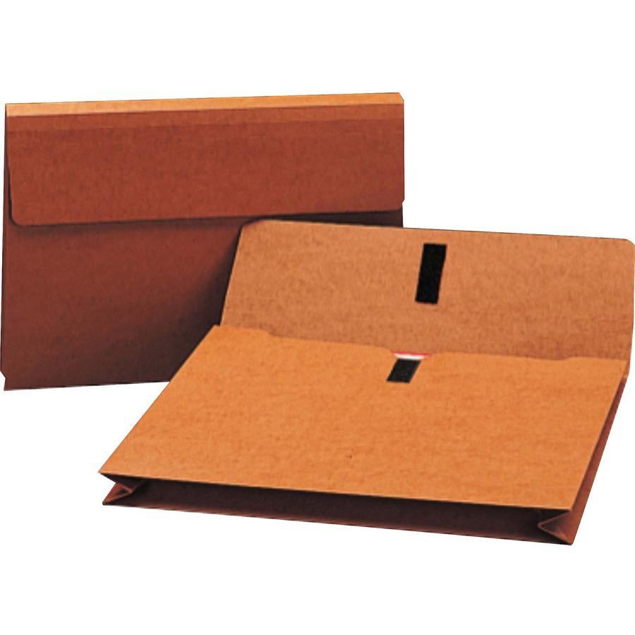 Smead Legal Recycled File Wallet - 8 1/2" x 14" - 600 Sheet Capacity - 2" Expansion - Redrope - Redrope - 30% Recycled - 1 Each. Picture 2