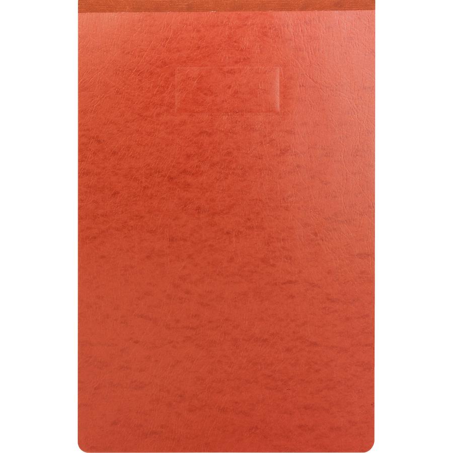 Smead Premium Pressboard Ledger Recycled Fastener Folder - 3" Folder Capacity - 11" x 17" - 3" Expansion - 1 Fastener(s) - Pressboard - Red - 100% Recycled - 1 Each. Picture 3
