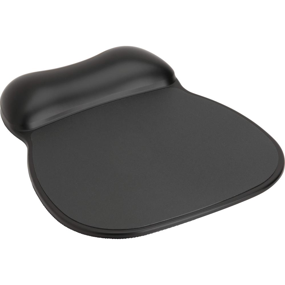 Compucessory Soft Skin Gel Wrist Rest & Mouse Pad - 9" x 11" x 0.75" Dimension - Black - Gel, Rubber - Stain Resistant - 1 Pack. Picture 5