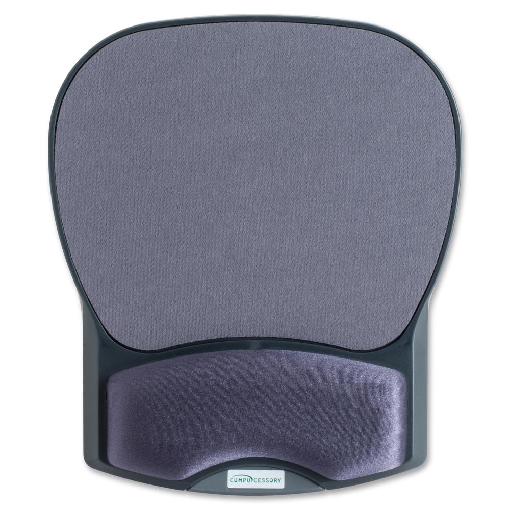 Compucessory Gel Wrist Rest with Mouse Pads - 8.70" x 10.20" x 1.20" Dimension - Charcoal - Gel, Lycra - 1 Pack. Picture 3