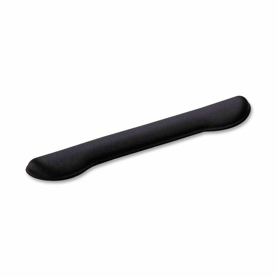Compucessory Fabric-covered Gel Wrist Rest - 18" x 3" x 1" Dimension - Black - Gel, Rubber - Stain Resistant - 1 Pack. Picture 2