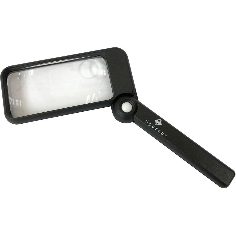 Sparco Rectangular Handheld Magnifier - Magnifying Area 2" Width x 4" Length - Acrylic Lens. Picture 5