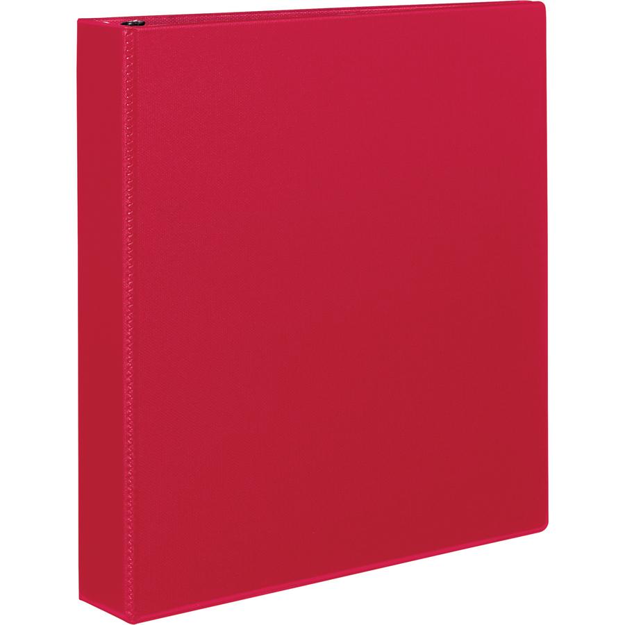 Avery&reg; Durable View Binder - 1 1/2" Binder Capacity - Letter - 8 1/2" x 11" Sheet Size - 375 Sheet Capacity - 3 x Slant Ring Fastener(s) - 2 Pocket(s) - Polypropylene - Recycled - Pocket, Durable,. Picture 4