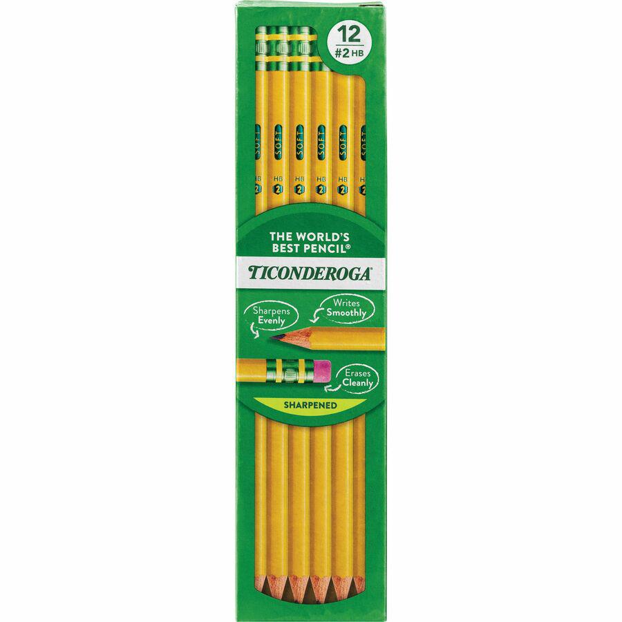 Ticonderoga Presharpened No. 2 Pencils - #2 Lead - Yellow Cedar Barrel - 1 Dozen. Picture 2