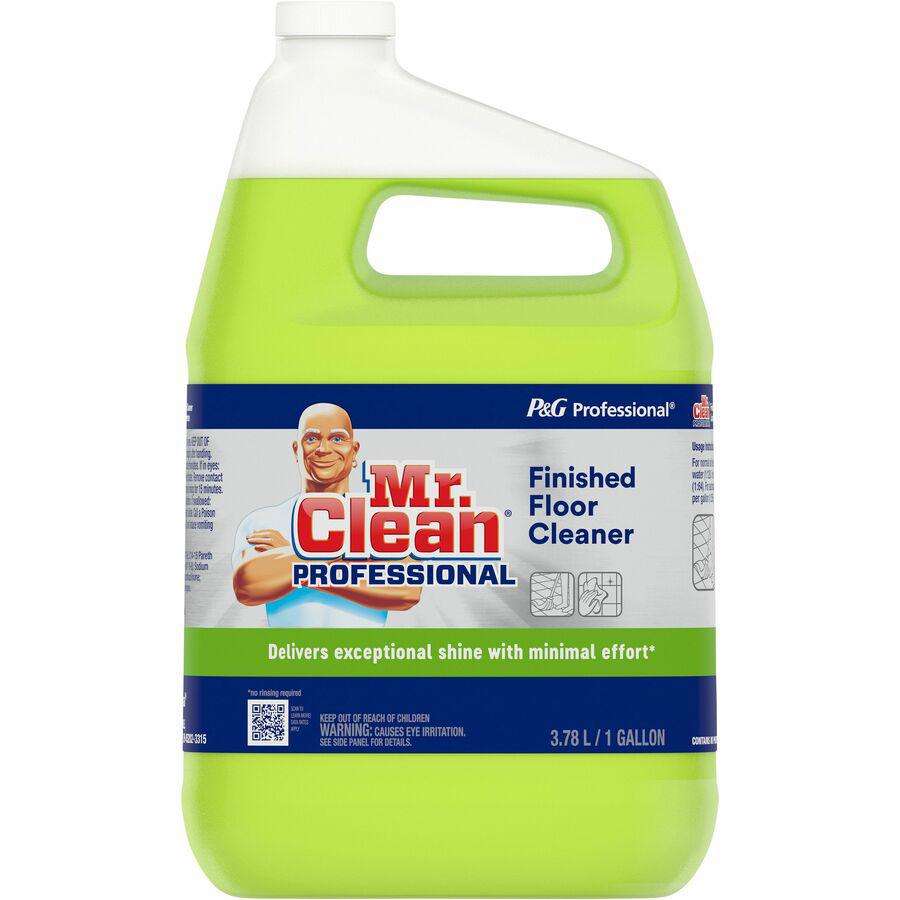 Mr. Clean Floor Cleaner - Liquid - 128 fl oz (4 quart) - 1 Each - Yellow. Picture 3